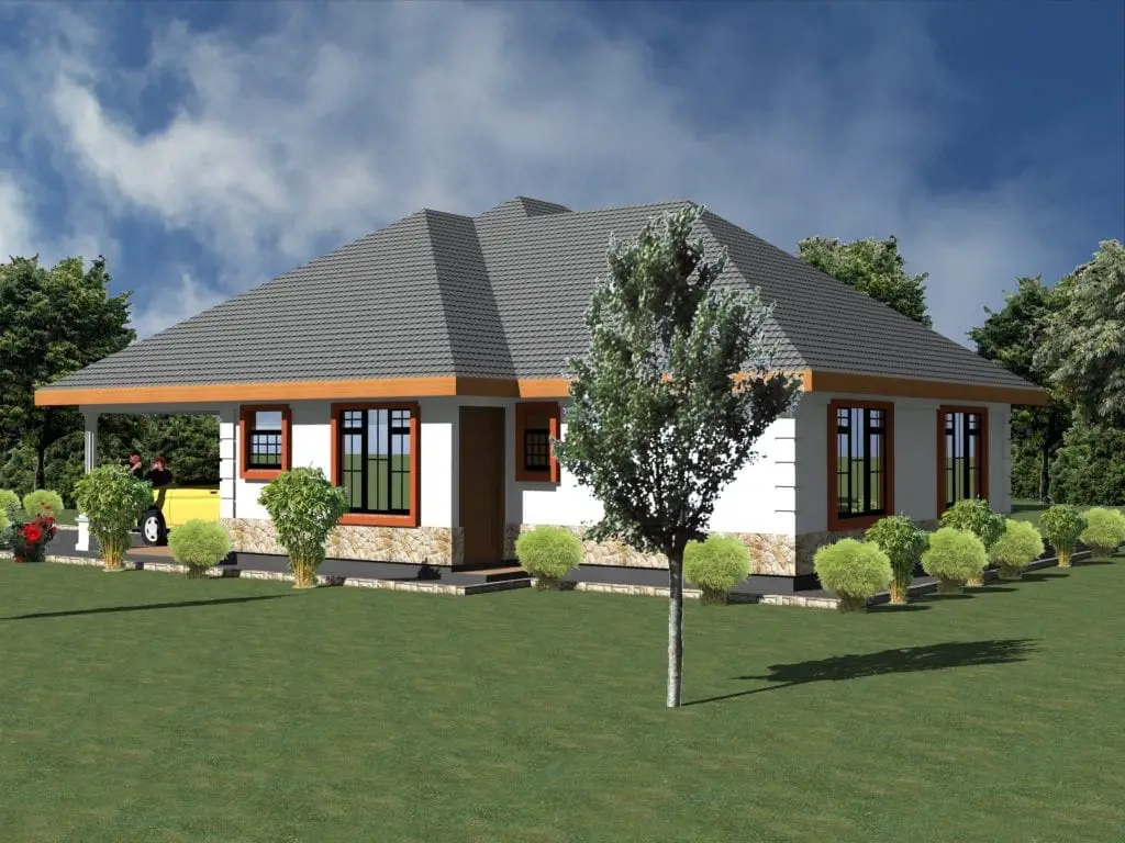 4 Bedroom Bungalow Floor Plan | HPD Consult