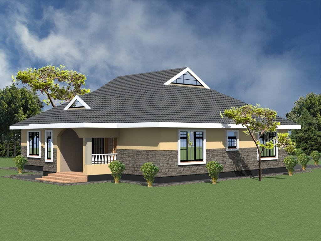 4 Bedroom Bungalow Floor Plan Design | HPD Consult