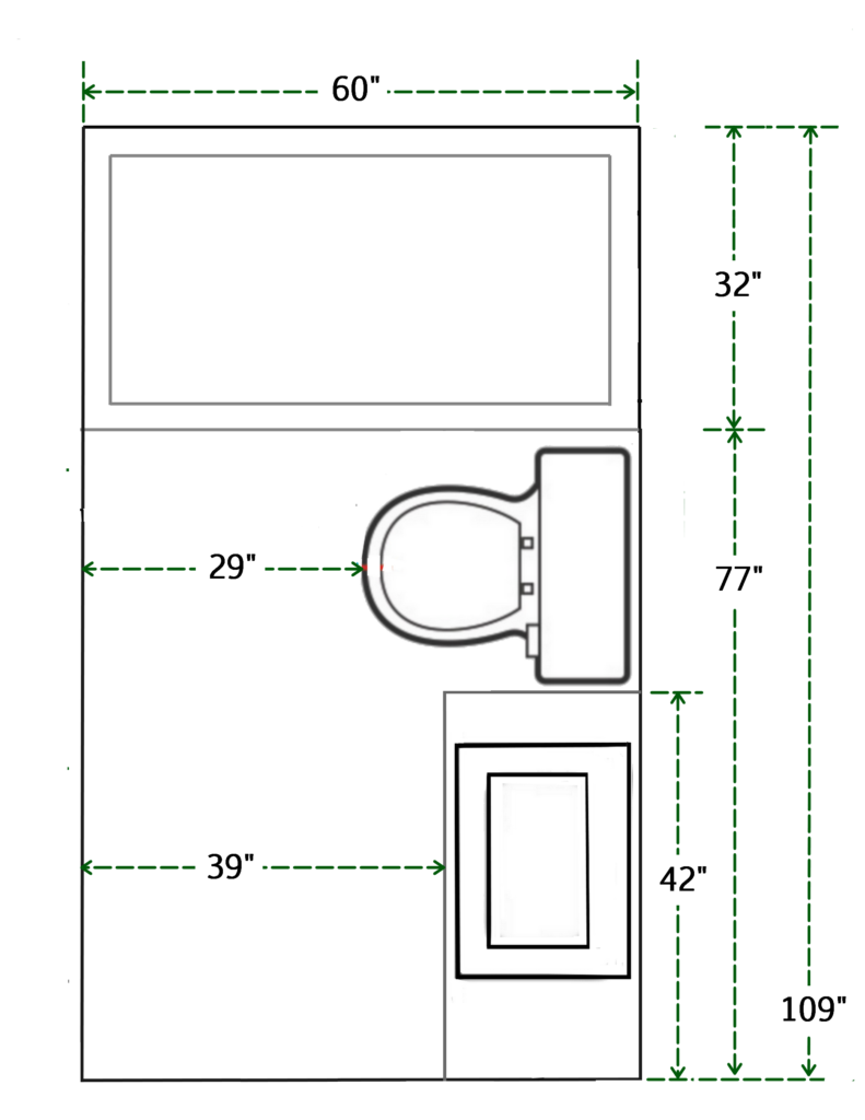 Bathroom Dimensions: Useful Bathroom & WC Dimensions - Bathroom Dimensions 1 791x1024