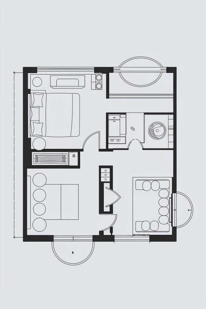 Small One Bedroom Apartment Ideas Layout Floor Plans