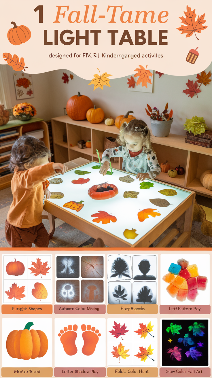 Fall Light Table Activities