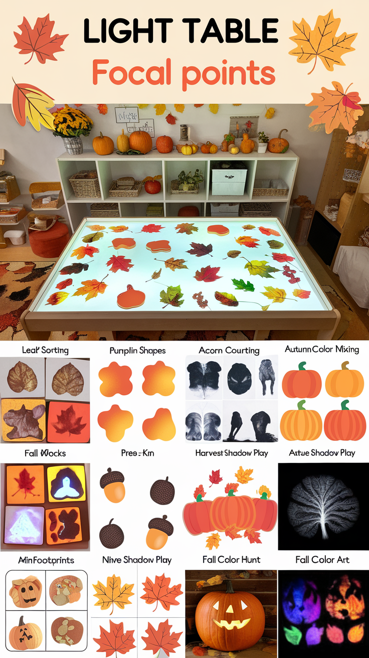 Fall Light Table Activities