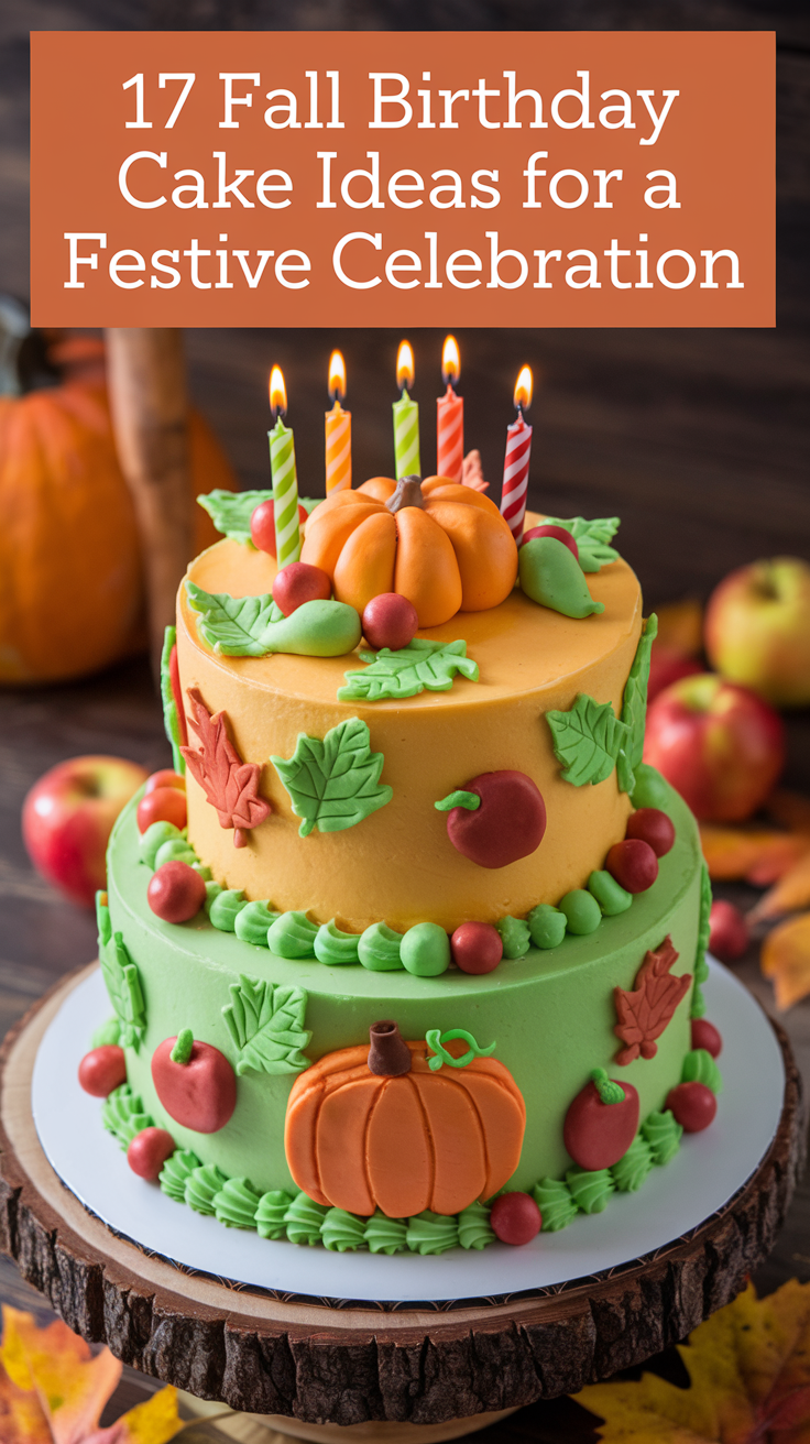 17 Fall Birthday Cake Ideas for a Festive Celebration