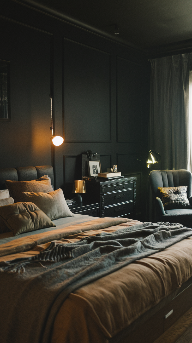 Moody Bedroom Ideas to Create Tranquil, Deep-Hued Spaces