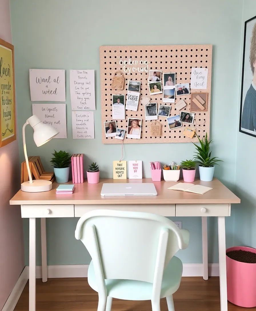 21 Cutecore Room Ideas That'll Make You Feel Like You're in a Dreamland! - 7. Adorable Desk Space