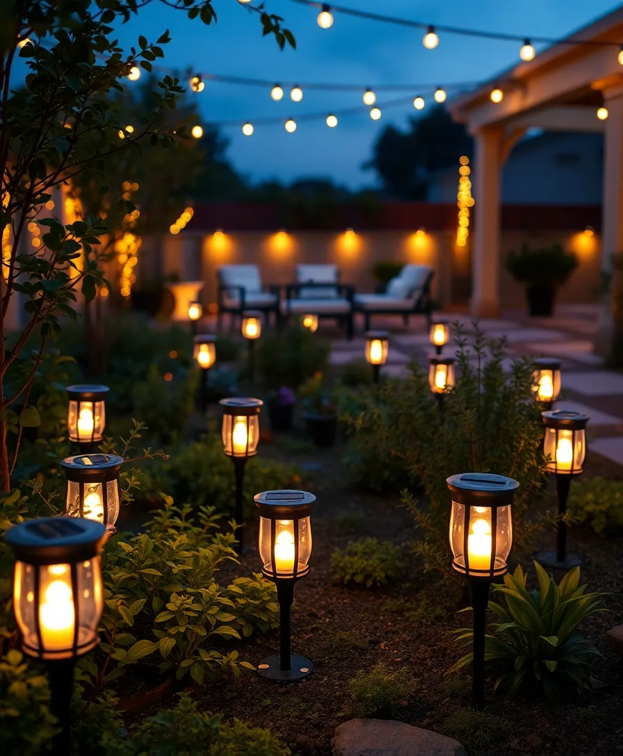 21 Budget-Friendly Small Garden Ideas That Will Transform Your Space! - 16. Garden Lighting with Solar Lanterns