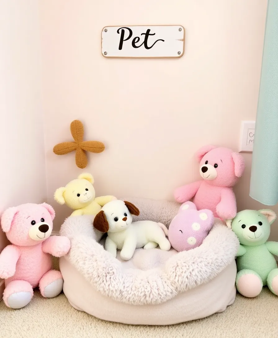 21 Cutecore Room Ideas That'll Make You Feel Like You're in a Dreamland! - 17. Cute Pet Corner