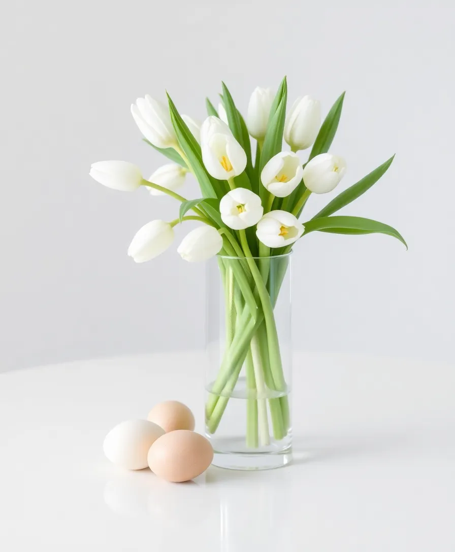 21 Eye-Catching Easter Centerpieces to Wow Your Guests (Don't Miss #6!) - 8. Minimalist Style