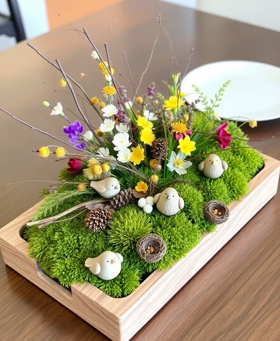 21 Eye-Catching Easter Centerpieces to Wow Your Guests (Don't Miss #6!) - 10. Nature-Inspired