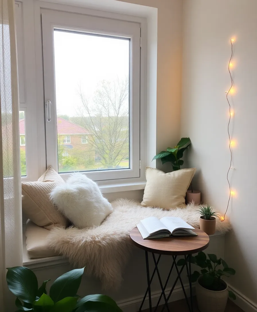 21 Cutecore Room Ideas That'll Make You Feel Like You're in a Dreamland! - 15. Cozy Window Seat