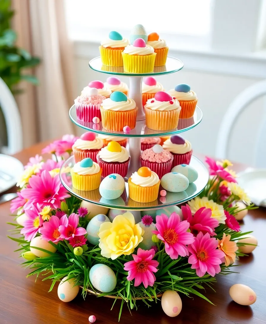 21 Eye-Catching Easter Centerpieces to Wow Your Guests (Don't Miss #6!) - 11. Sweet Treats