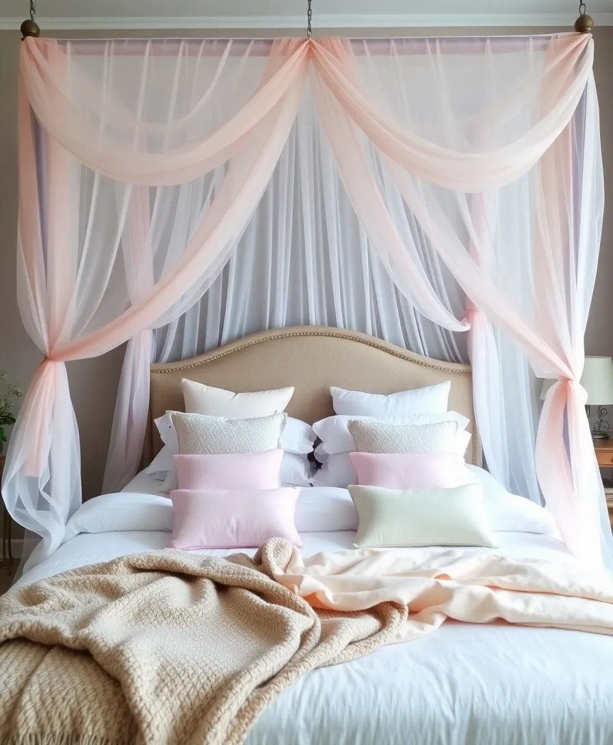 21 Cutecore Room Ideas That'll Make You Feel Like You're in a Dreamland! - 6. Dreamy Canopy Bed