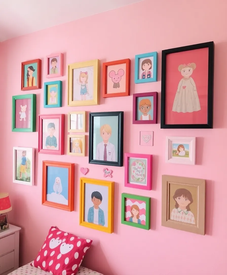 21 Cutecore Room Ideas That'll Make You Feel Like You're in a Dreamland! - 4. Cute Wall Art Gallery