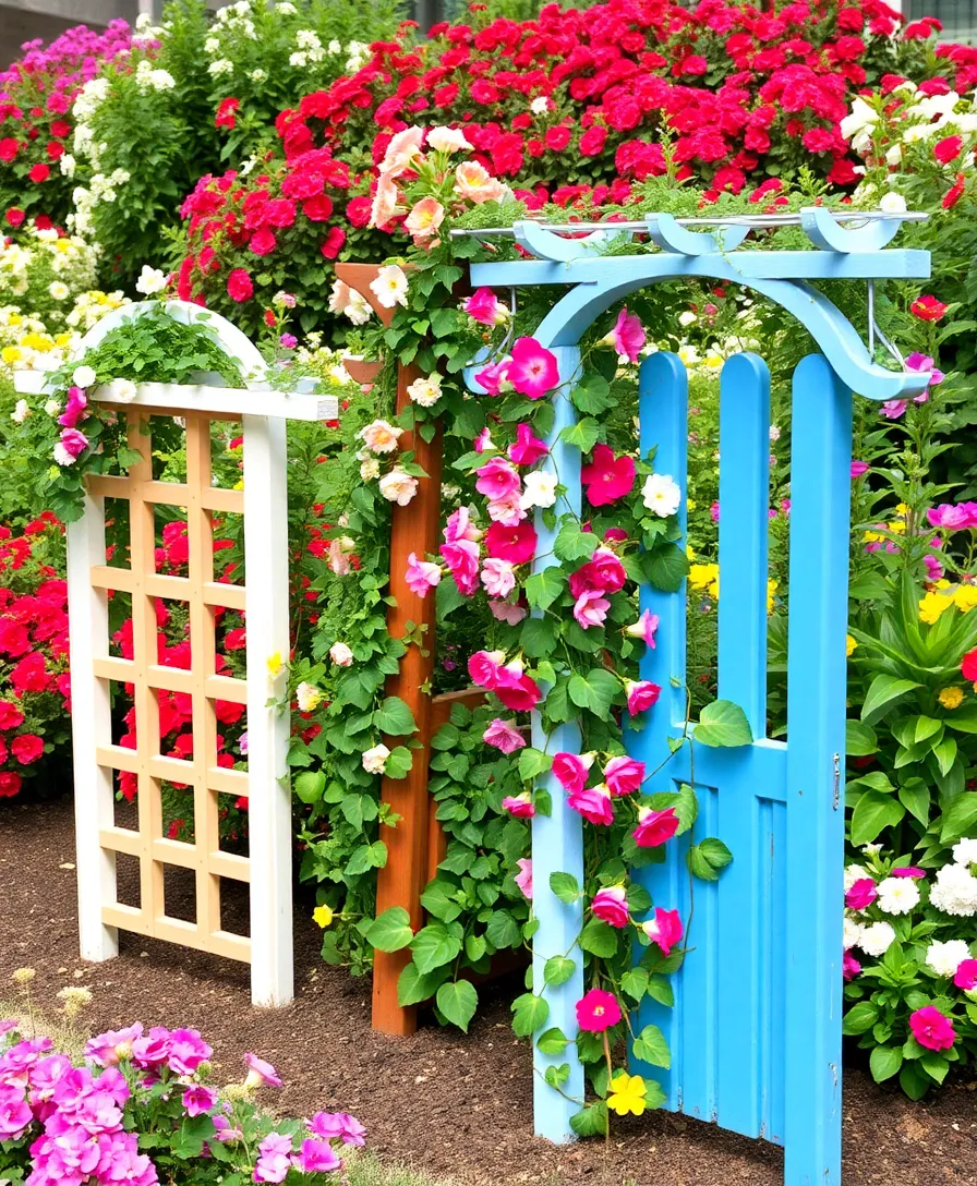 21 Whimsical Garden Whimsy Ideas That Will Spark Joy (You Won't Believe #7!) - 13. Whimsical Trellises