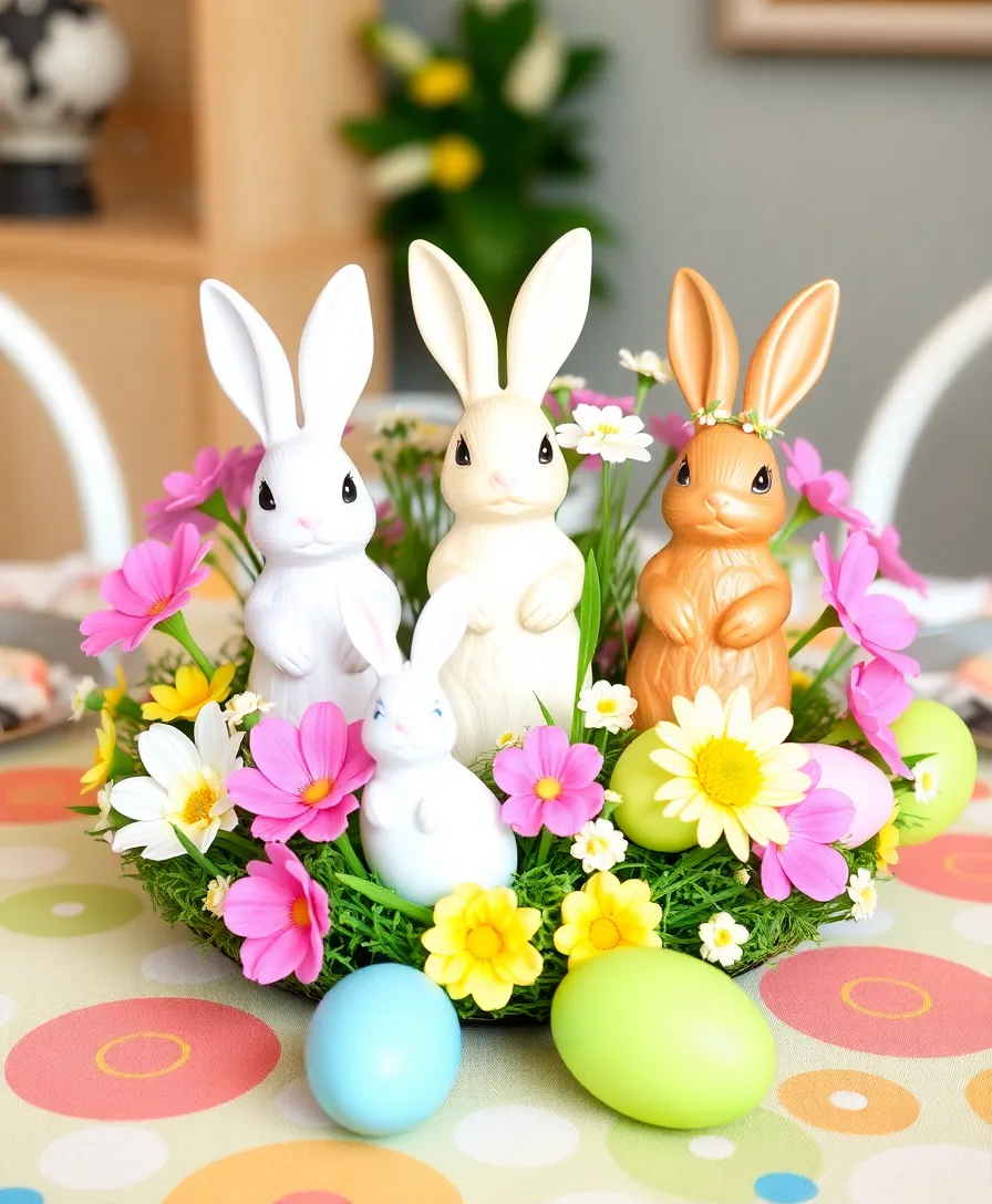 21 Eye-Catching Easter Centerpieces to Wow Your Guests (Don't Miss #6!) - 4. Bunny Love