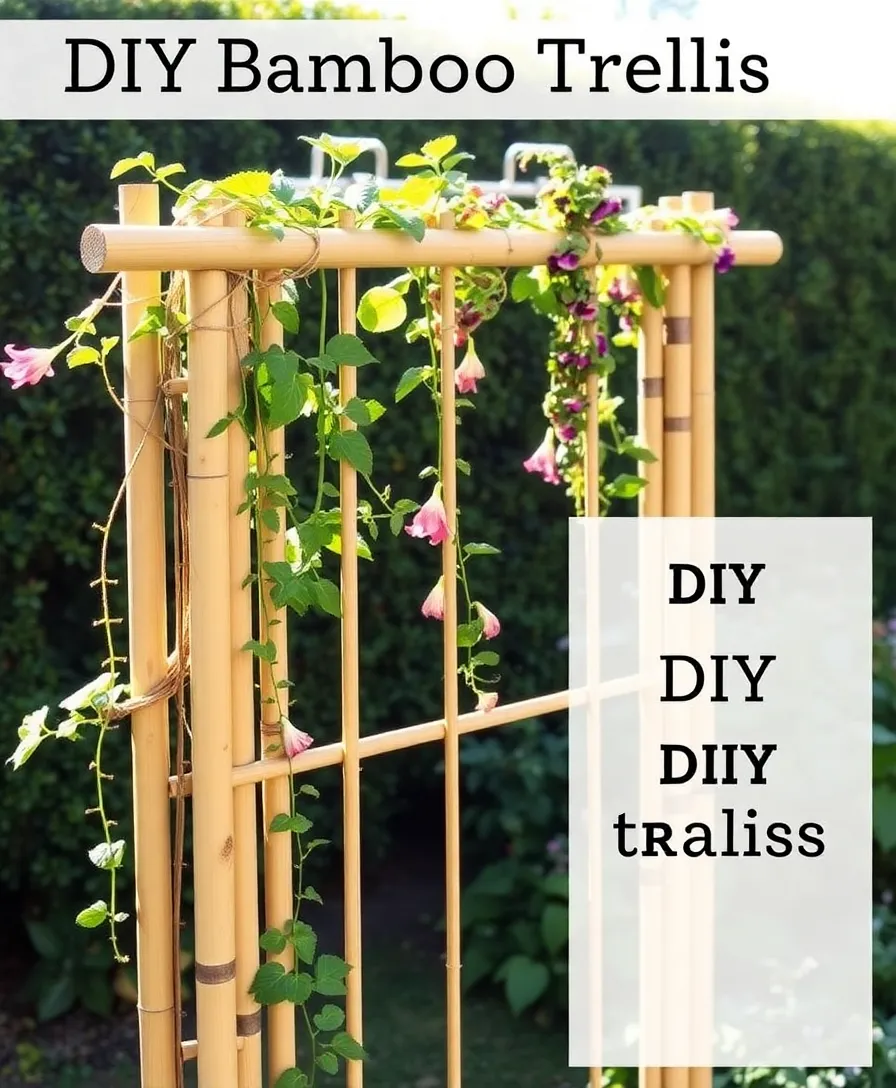 21 Budget-Friendly Small Garden Ideas That Will Transform Your Space! - 18. DIY Garden Trellis