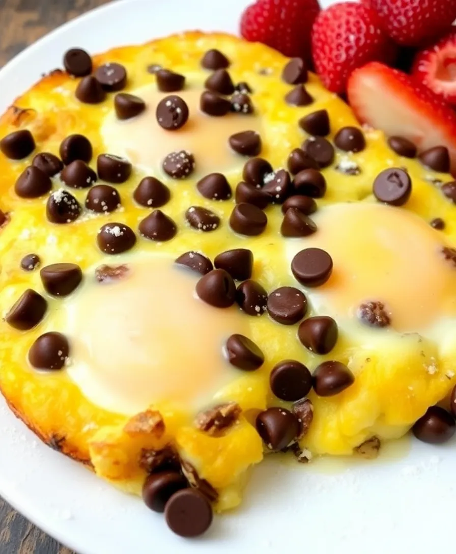 21 Protein-Packed Baked Cottage Cheese Eggs You'll Crave Every Morning (Wait Until You Try #9!) - 18. Chocolate Chip Cottage Cheese Bake