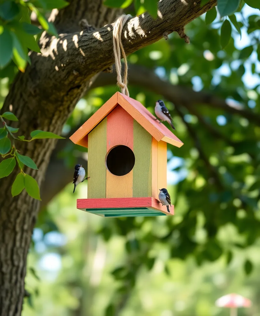 21 Budget-Friendly Small Garden Ideas That Will Transform Your Space! - 8. DIY Birdhouse