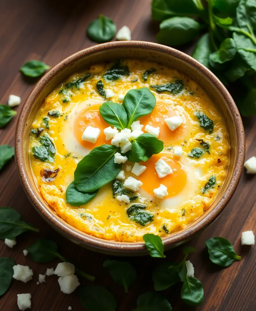 21 Protein-Packed Baked Cottage Cheese Eggs You'll Crave Every Morning (Wait Until You Try #9!) - 1. Spinach and Feta Delight