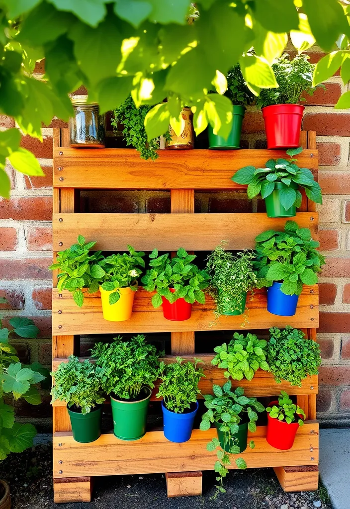 21 Stunning Outdoor Herb Garden Ideas That Will Inspire Your Green Thumb! - 1. Vertical Herb Garden