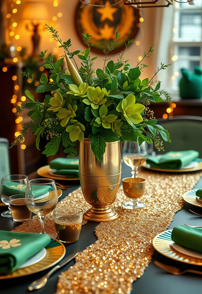 21 Stunning St. Patrick's Day Decorations That Will Transform Your Home into a Lucky Oasis! - 4. Glittering Gold Accents