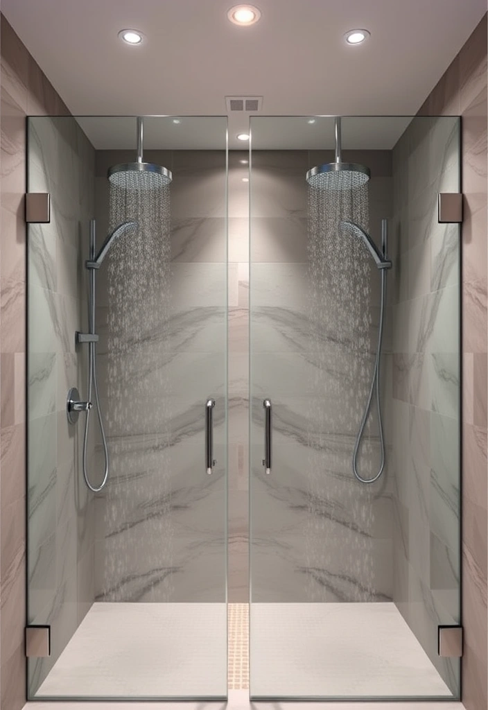 19 Luxury Bathroom Remodel Shower Ideas That Will Make You Feel Like Royalty! - 9. Luxurious Double Shower