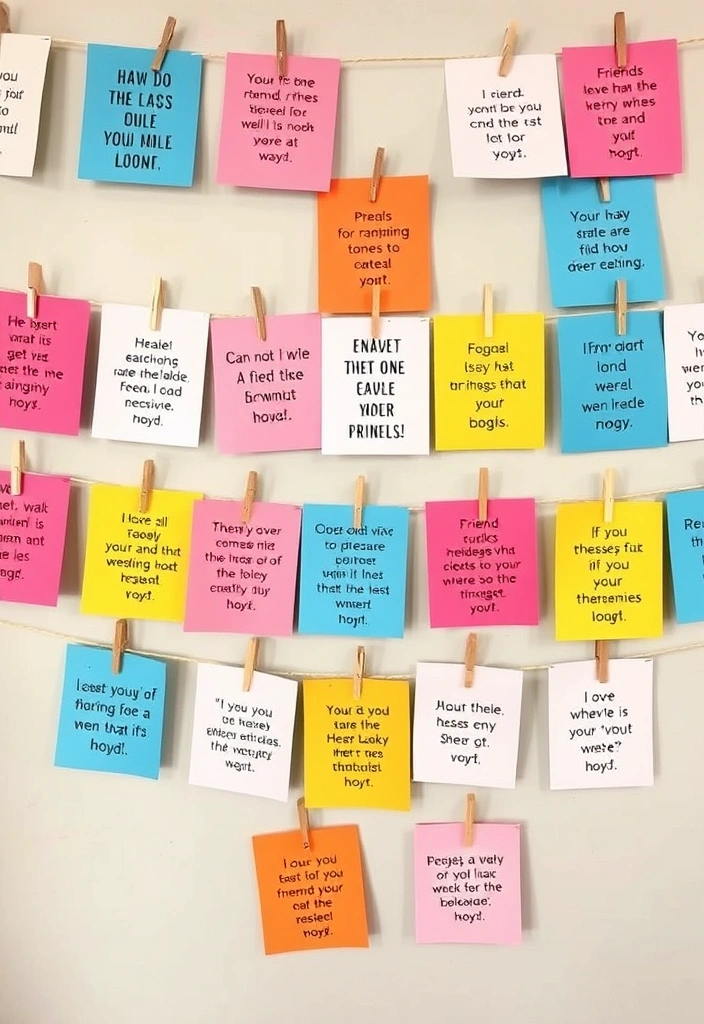 21 Fun Galentine's Party Decor Ideas That Will Make Your Friends Swoon! - 6. Friendship Quote Wall