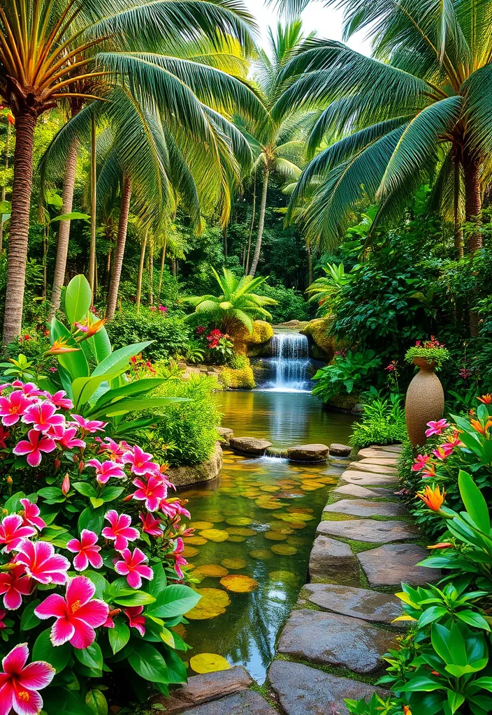 21 Stunning Garden Planning Layouts That'll Transform Your Outdoor Space (You Won't Believe #10!) - 5. The Tropical Paradise Garden