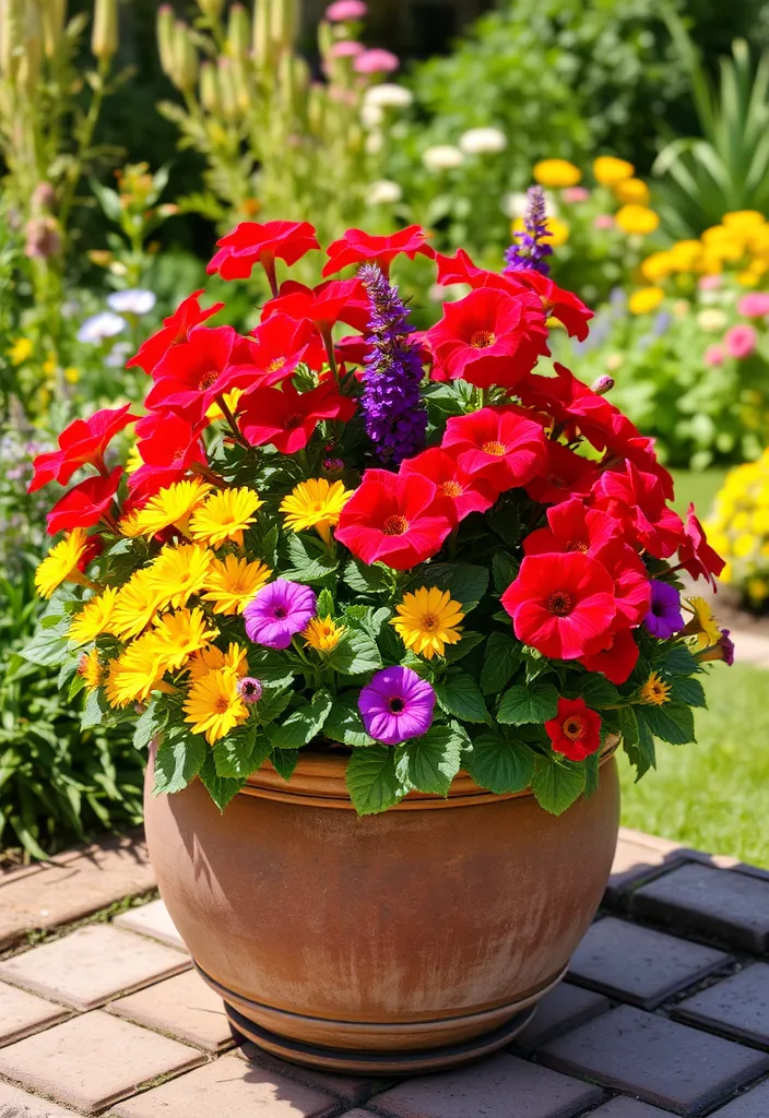 21 Container Gardening Hacks for Beginners That Will Transform Your Space! - 11. Use Colorful Plant Combinations