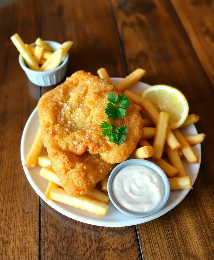 21 Seafood Dish Recipes That Will Make Your Next Dinner Unforgettable! - 21. Fish and Chips with Tartar Sauce