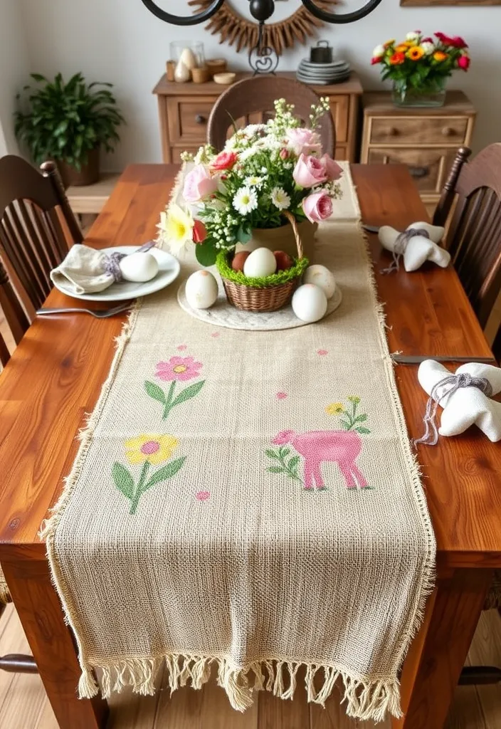 21 DIY Easter Decorations That'll Make Your Home Look Spring-Ready (You Won't Believe #8!) - 16. DIY Table Runner