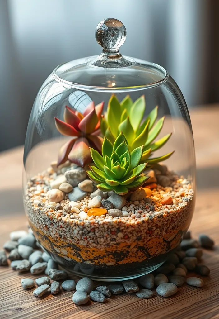 21 Stunning Kitchen Table Centerpiece Ideas You Can DIY for Any Season! (Wait Until You See #14!) - 5. DIY Terrarium Centerpiece