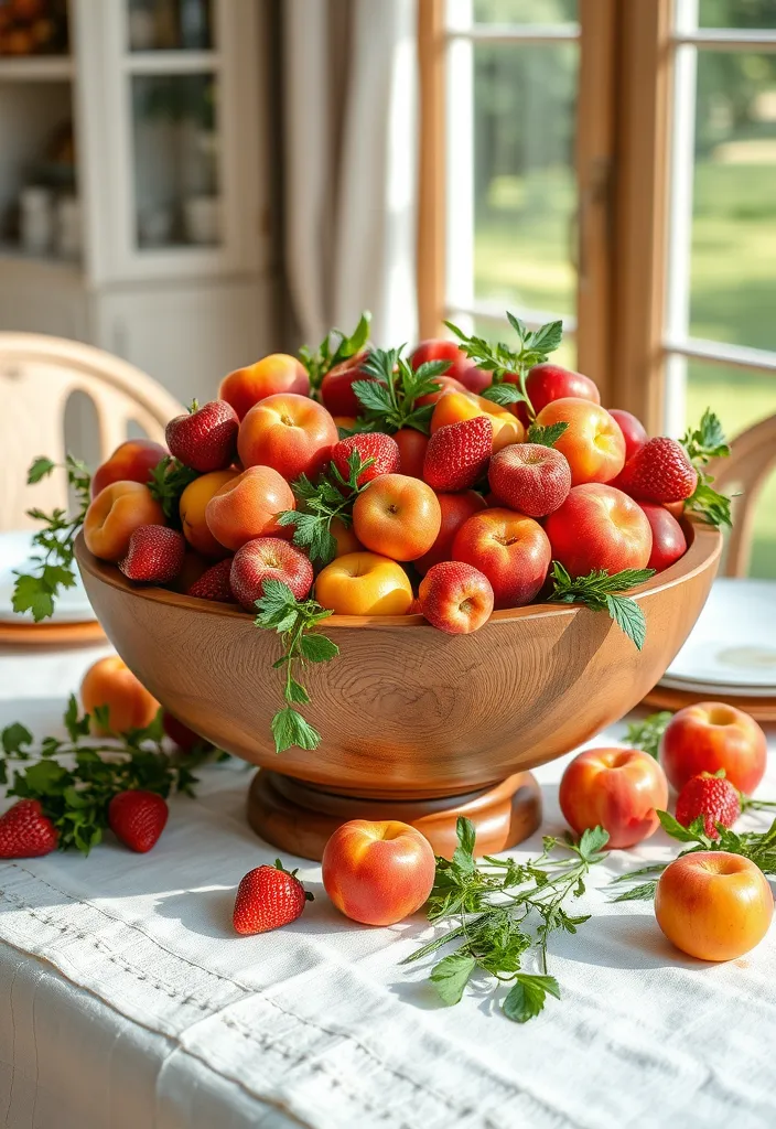 21 Stunning Kitchen Table Centerpiece Ideas You Can DIY for Any Season! (Wait Until You See #14!) - 2. Seasonal Fruit Bowl