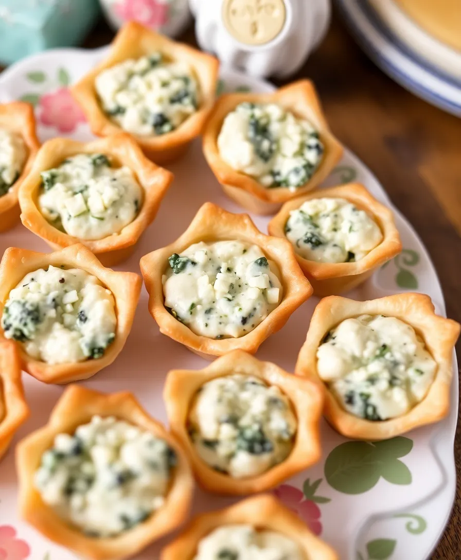 21 Creative Easter Appetizers That Will Wow Your Guests (You Won't Believe #5!) - 9. Spinach Artichoke Dip Bites