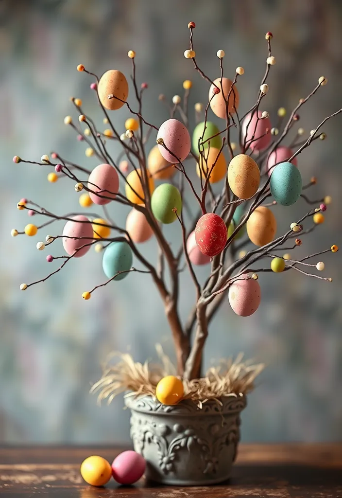 21 DIY Easter Decorations That'll Make Your Home Look Spring-Ready (You Won't Believe #8!) - 21. Easter Egg Tree