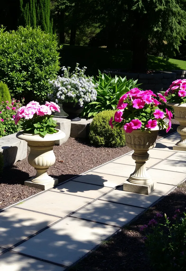 21 Decorative Garden Planters That Will Make Your Neighbors Jealous (Check Out #12!) - 11. Elegant Stone Planters