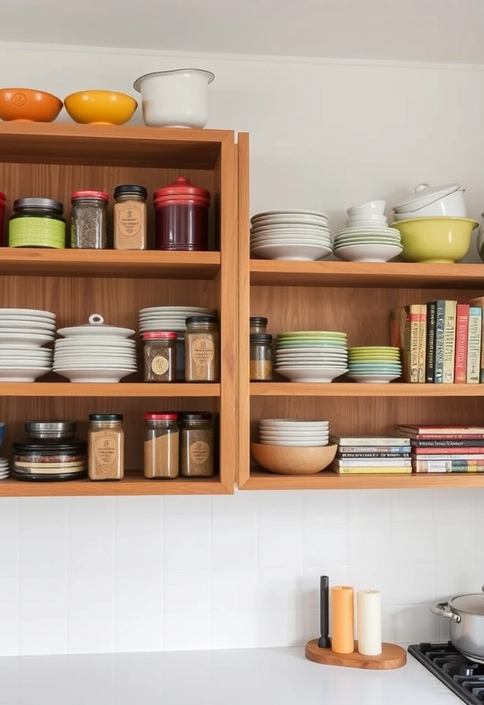 21 Cozy Kitchen Decor Ideas That'll Make You Want to Cook All Day! - 8. Open Shelving