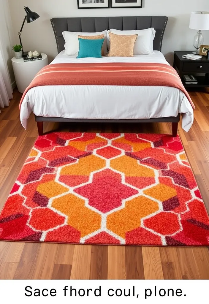 21 Bedroom Refresh Ideas That'll Make You Say 'Wow, I Need This!' - 3. Add a Statement Rug