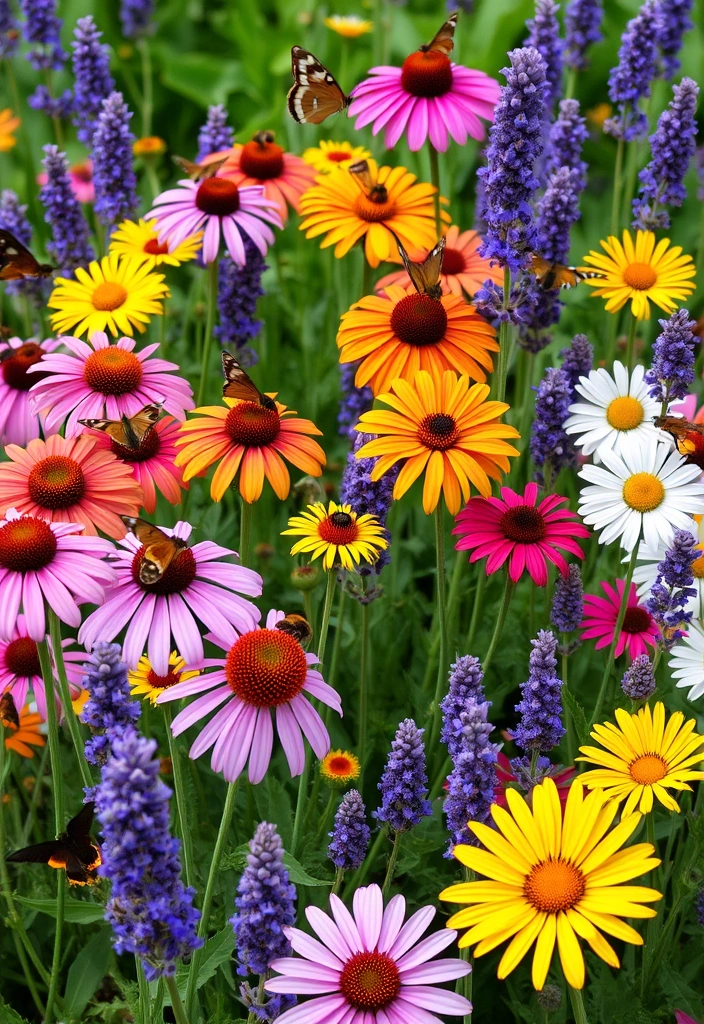 21 DIY Cut Flower Garden Layouts You Can Create This Weekend (#6 Will Surprise You!) - 5. The Pollinator Paradise