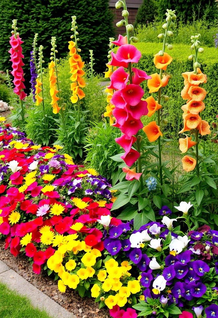 21 DIY Cut Flower Garden Layouts You Can Create This Weekend (#6 Will Surprise You!) - 18. The Vibrant Border Garden