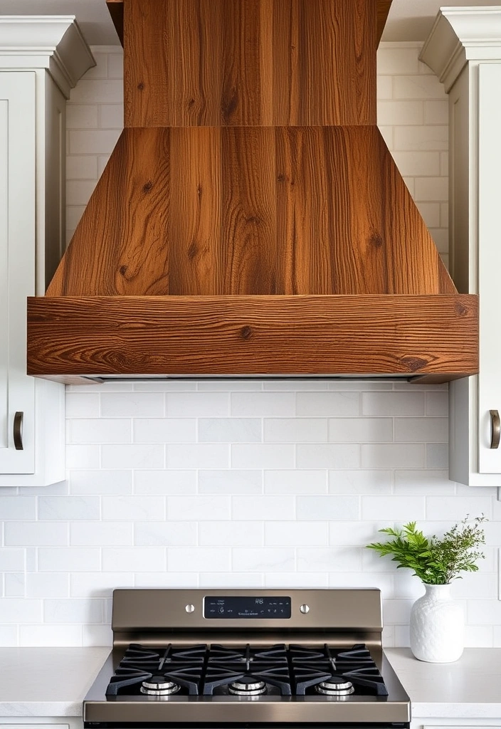 21 Rustic Kitchen Hood Designs to Give Your Home a Cozy Vibe (You'll Love #11!) - 1. The Classic Barn Wood Hood