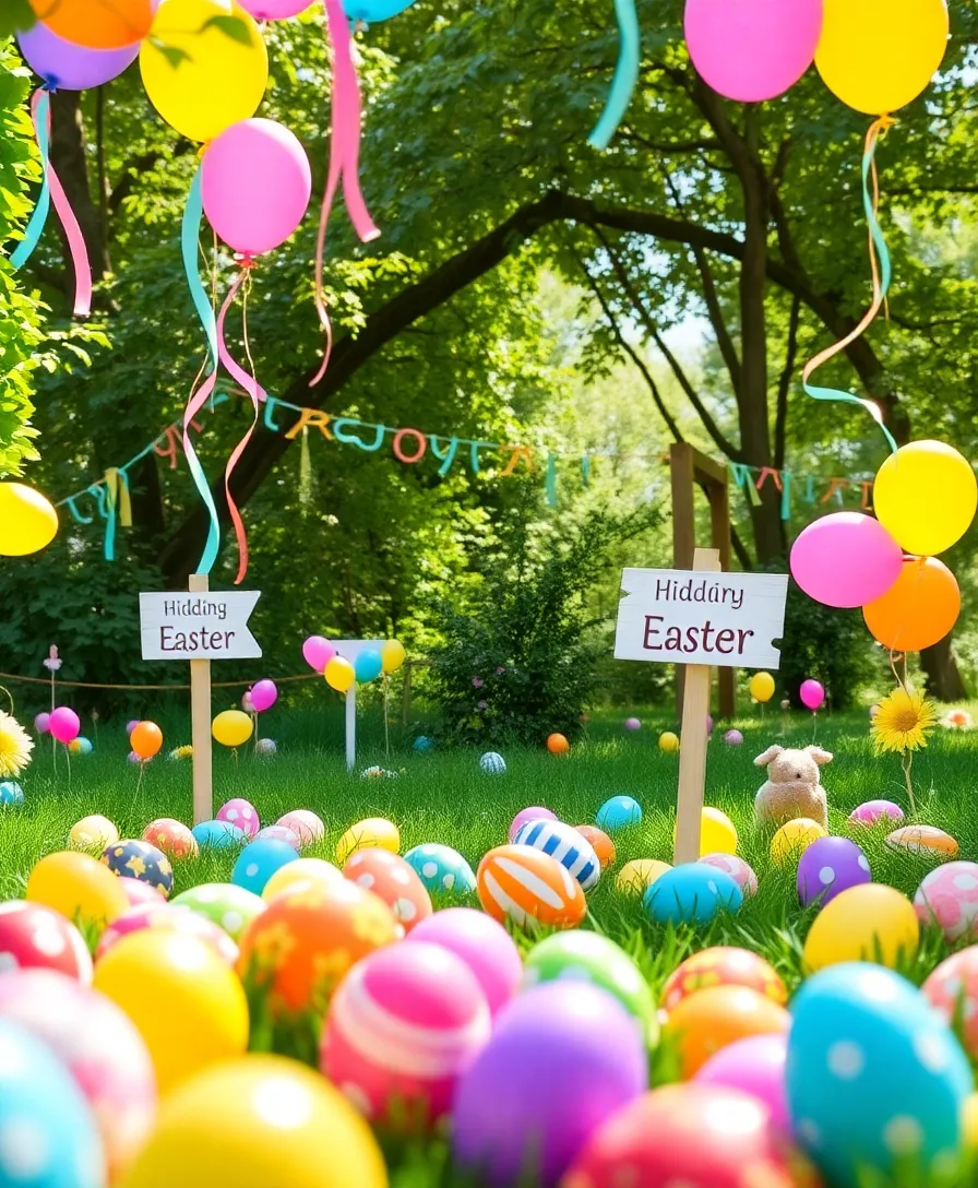 21 Inspiring Christian Easter Aesthetic Ideas That Will Make Your Holiday Truly Meaningful! - 6. Easter Egg Hunt Decorations