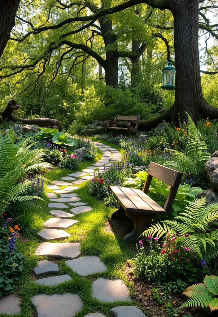 21 Stunning Garden Planning Layouts That'll Transform Your Outdoor Space (You Won't Believe #10!) - 12. The Charming Woodland Garden