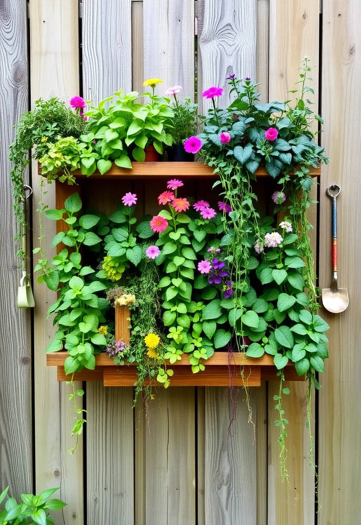 21 Small Garden Ideas to Transform Your Outdoor Space (You Won't Believe #15!) - 1. Vertical Garden Wonder