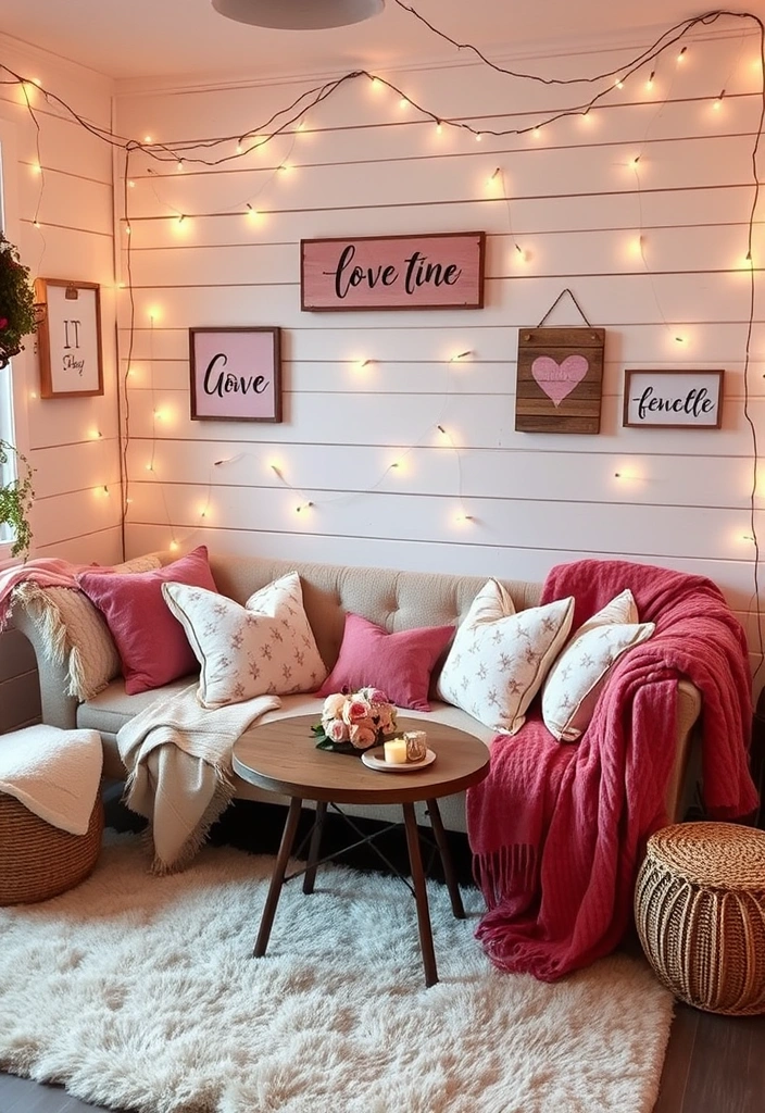 21 Fun Galentine's Party Decor Ideas That Will Make Your Friends Swoon! - 12. Sweetheart Seating Area