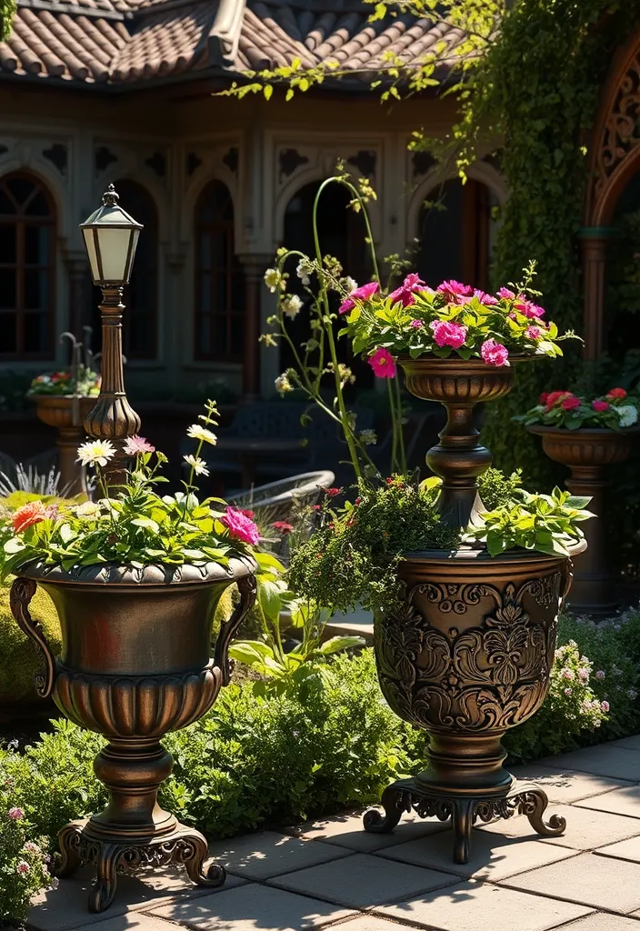 21 Decorative Garden Planters That Will Make Your Neighbors Jealous (Check Out #12!) - 18. Antique-Style Planters