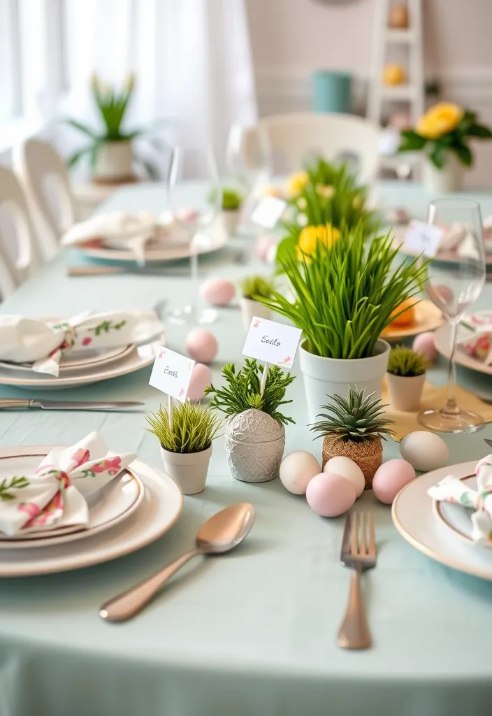 21 DIY Easter Decorations That'll Make Your Home Look Spring-Ready (You Won't Believe #8!) - 11. Spring-Themed Table Settings