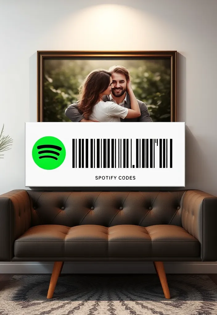 21 DIY Valentine's Gifts for Your Boyfriend That Will Make His Heart Melt! - 21. Spotify Code Art