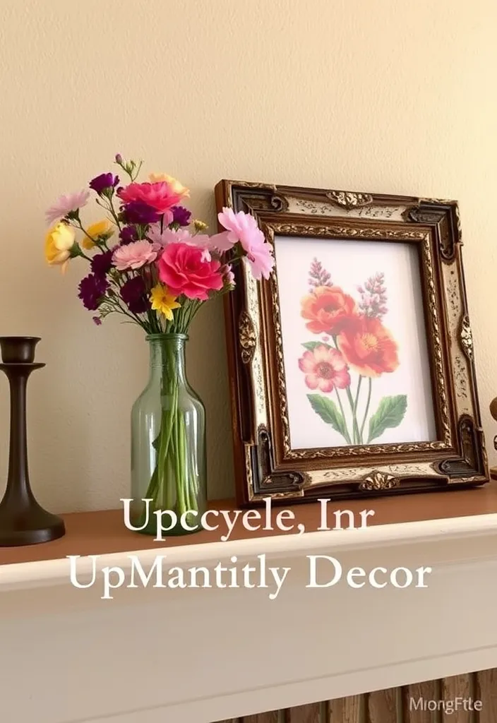 21 Spring Mantel Decorating Ideas That’ll Freshen Up Your Home (You Won't Believe #14!) - 20. Upcycled Decor