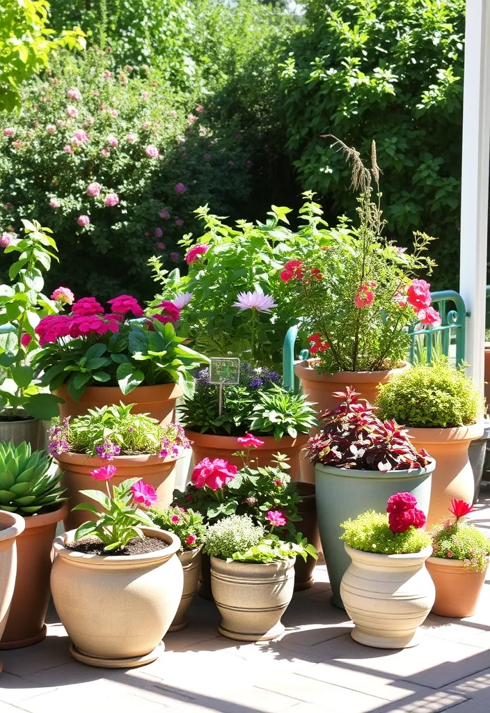 21 Container Gardening Hacks for Beginners That Will Transform Your Space! - 9. Group Containers Together